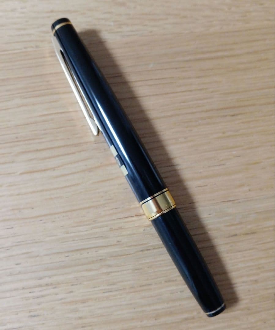 希少　プラチナ万年筆　両面ニブ　特殊ニブ　ショート　黒　中字　PLATINUM