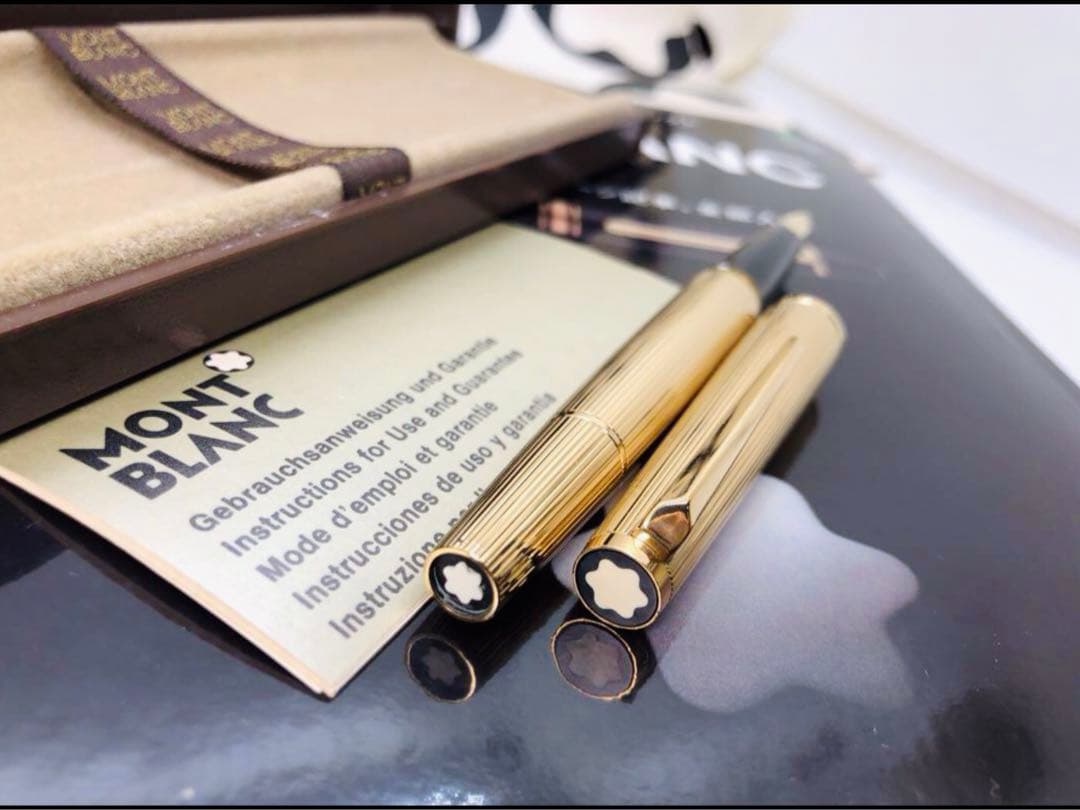 ⭐️金運を呼ぶ！⭐️総金張りマイスターシュテユックの名品！No1246⭐️モンブラン⭐️