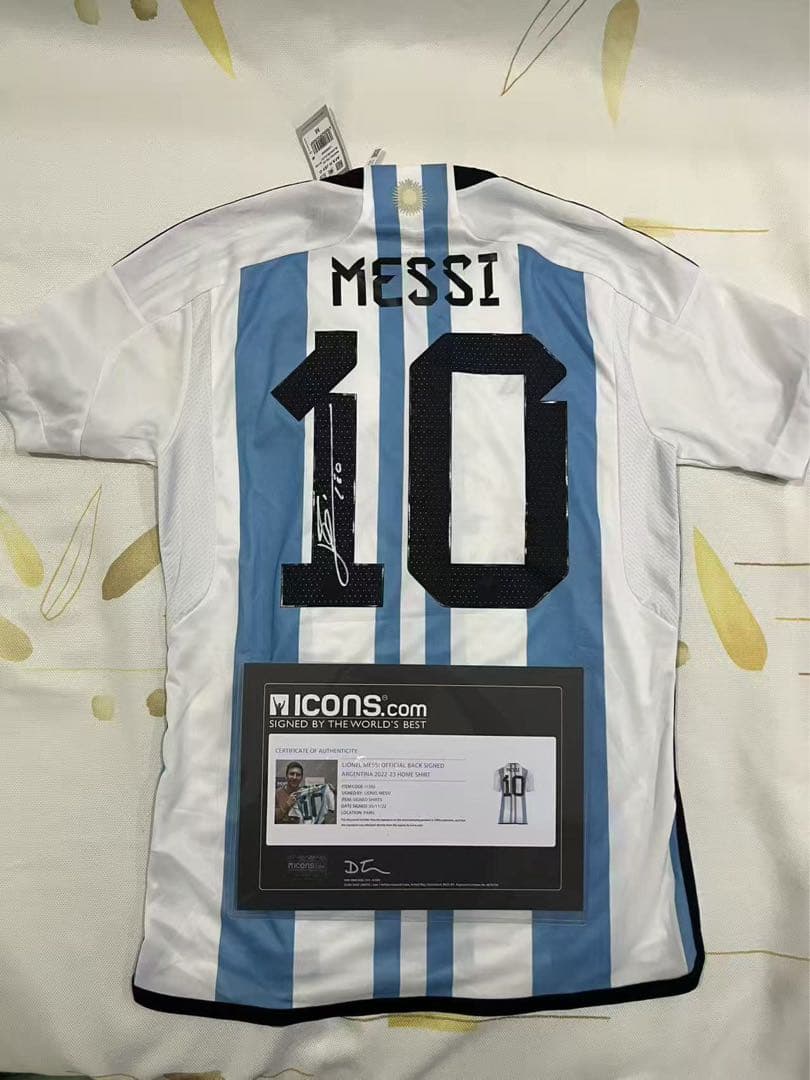 メッシ 直筆サイン入り ユニフォーム アルゼンチン代表 オートグラフ icons