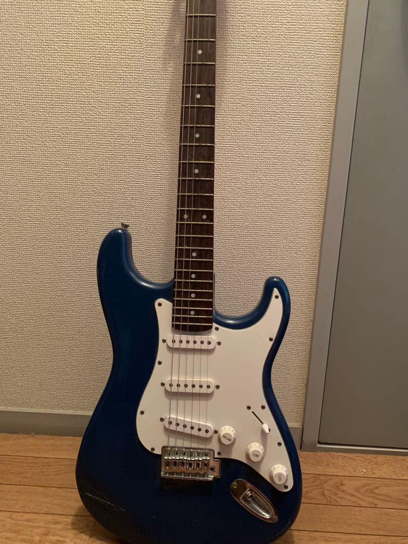 エレキギター 青 ギターケース付き