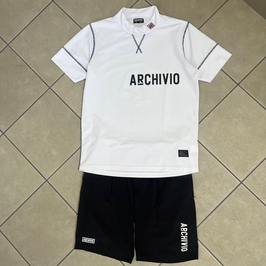 ARCHIVIO アルチビオ セットアップ　メンズ　ゴルフ　シャツ　ハーフパンツ