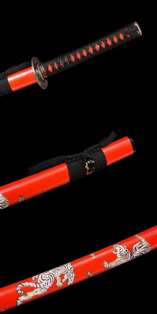 【剣歯虎】古兵器 武具 刀装具 日本刀　模造刀 居合刀 武士道 鑑賞用 美術刀