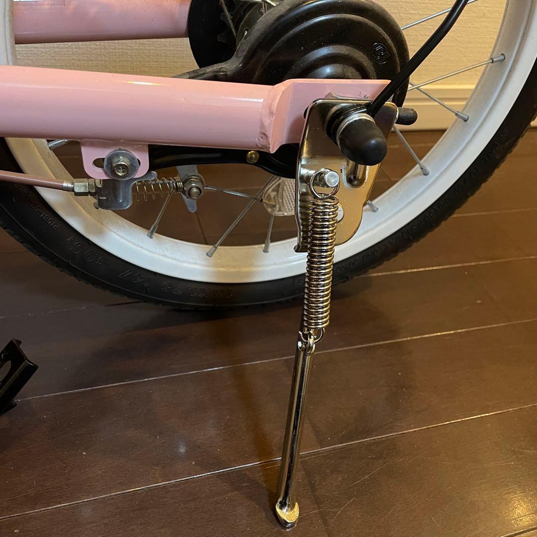 【引き取り限定】people いきなり自転車 16型 パステルピンク