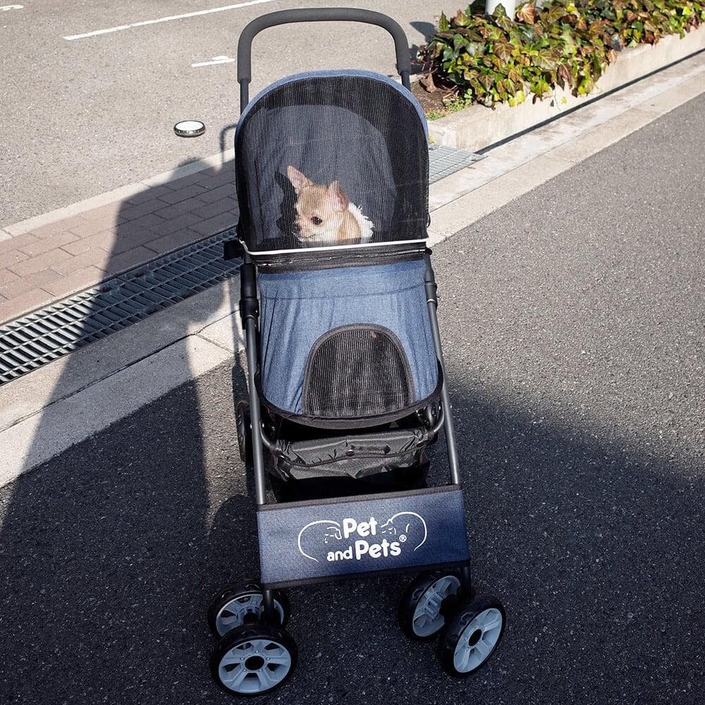 ペットアンドペッツ ペブル ペットストローラー ペットカート バギー 犬 猫