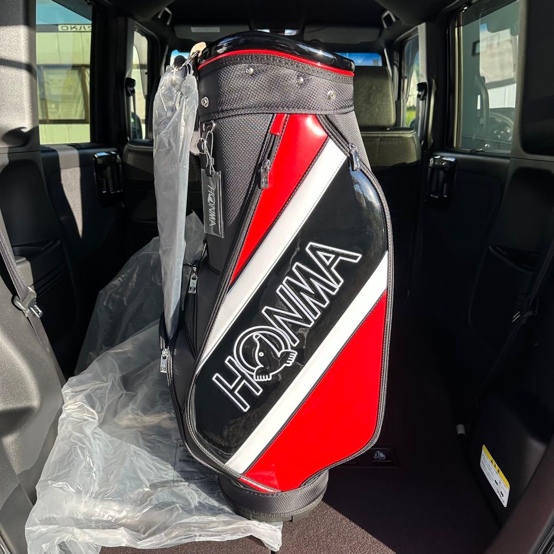 【新品未使用】HONMA キャディバッグ BK/RED