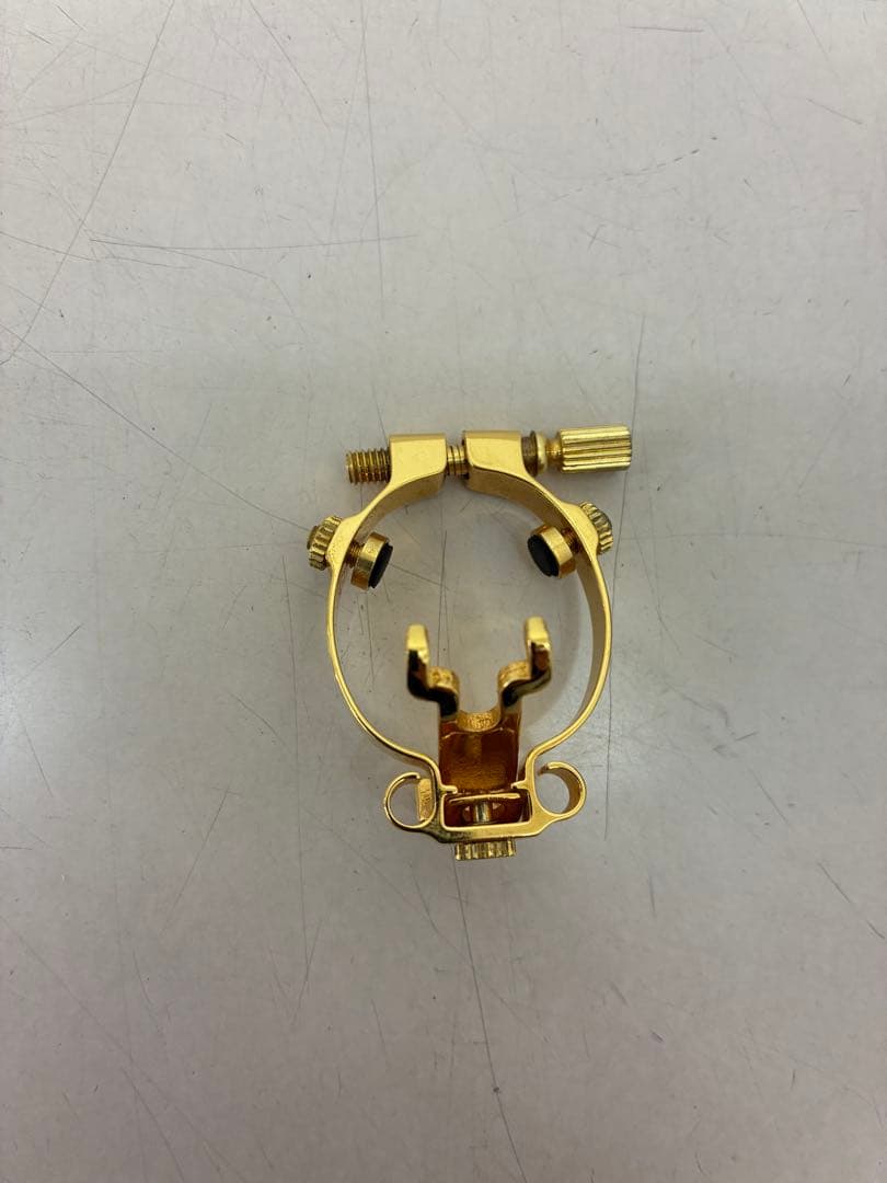 JLV ソプラノサックスリガチャー 金メッキ