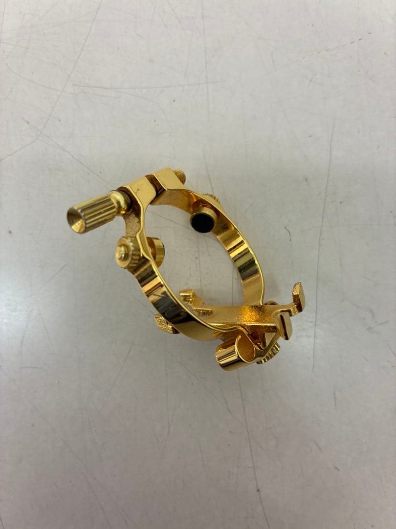 JLV ソプラノサックスリガチャー 金メッキ