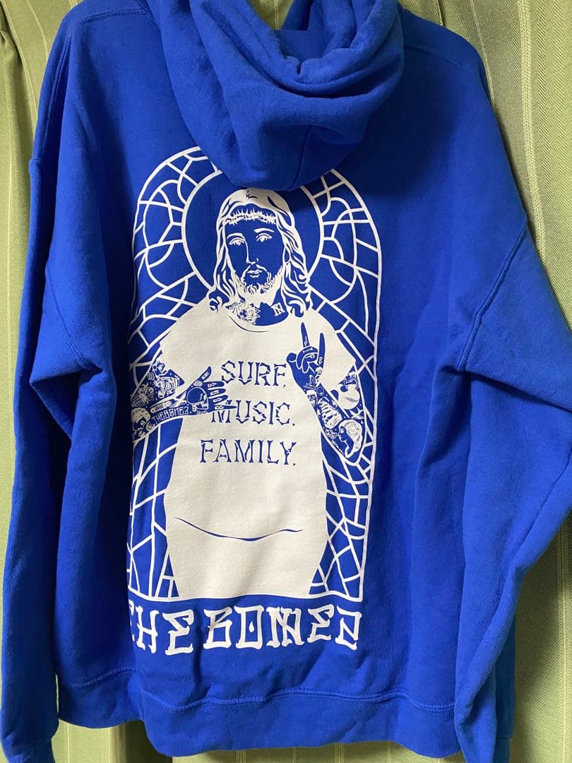 The BONEZ パーカー 青 L