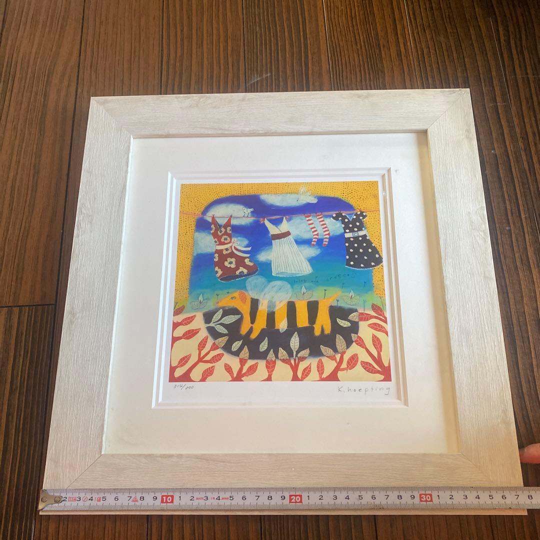 カレンホイプティング・ ビードックとドレス 版画 514/800