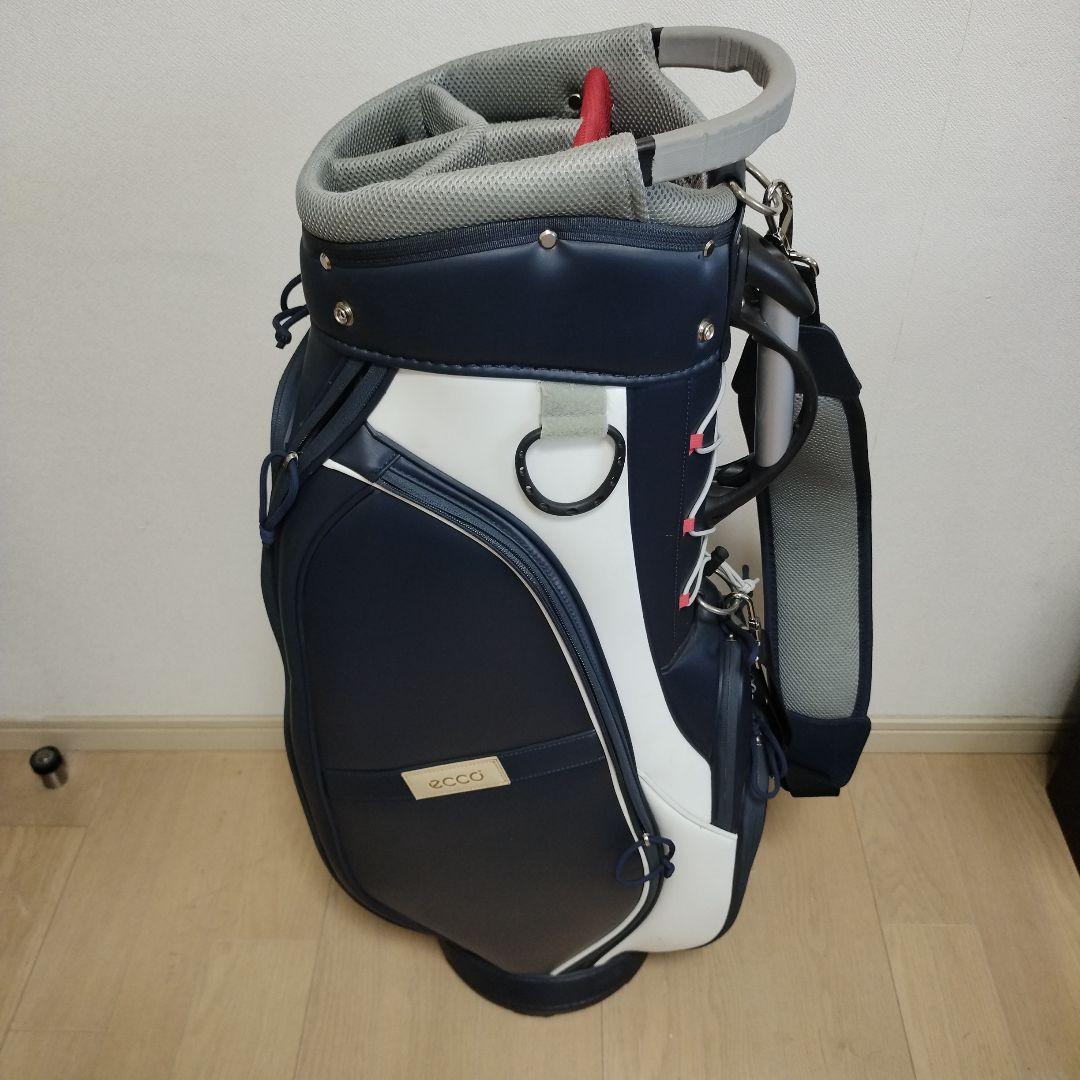 ecco キャディバッグ ネイビー/ホワイト