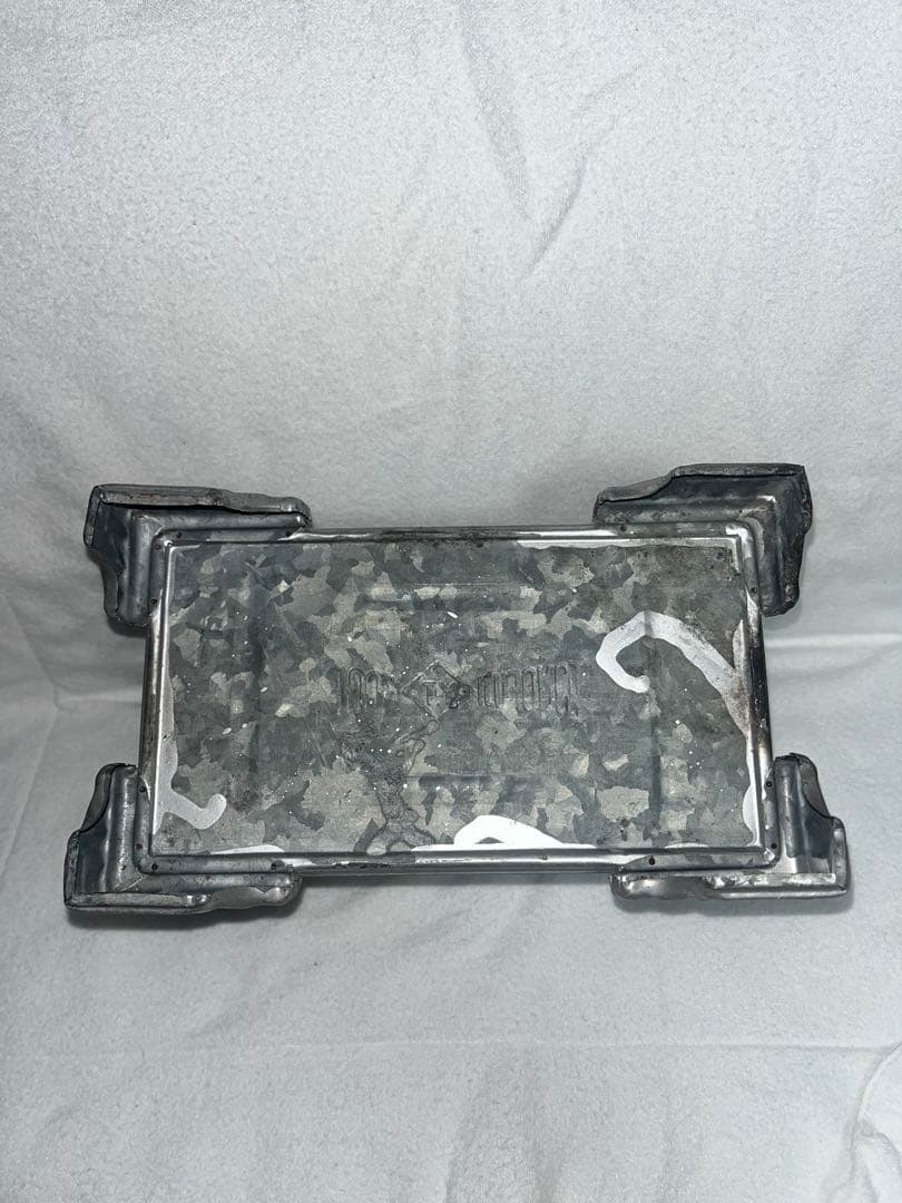 アンティーク ガラスディスプレイケース　ブリキ製水槽　古道具