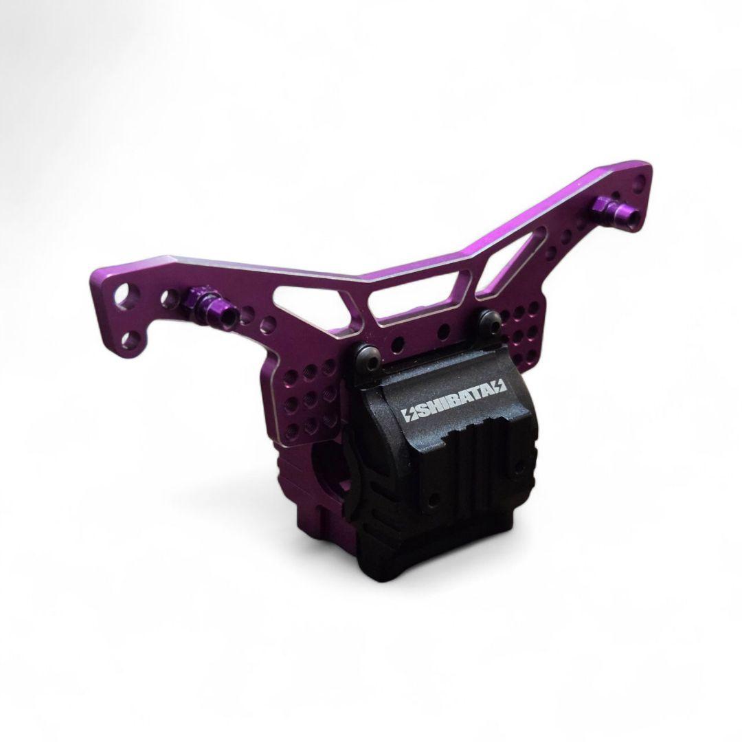 R*X様 GRK　アルミギヤケース ダンパーステー パープル ブラック