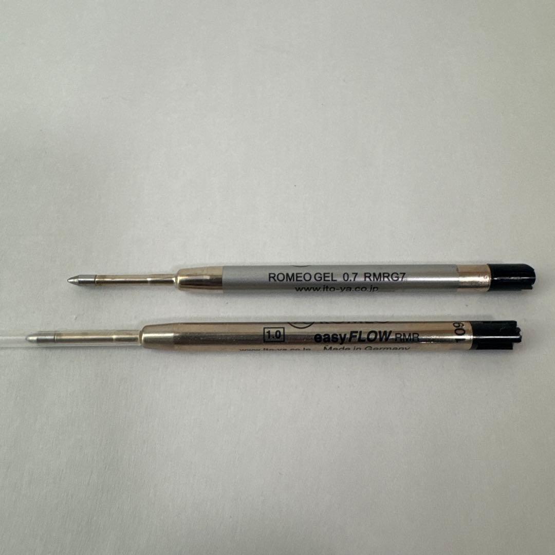 【美品】ROMEO ロメオ No.3 太軸 イタリアングレー 替芯付