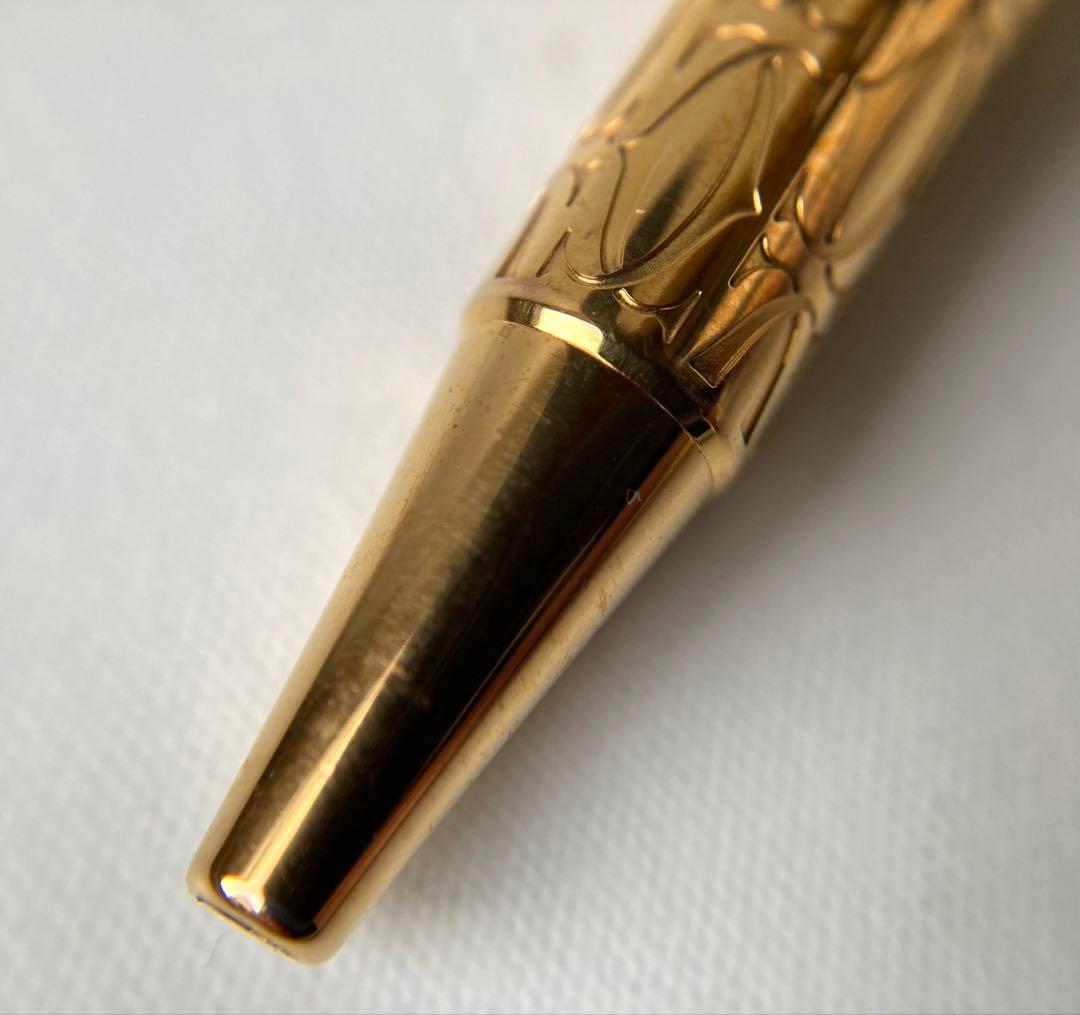 カルティエ　ハッピーバースデー　Cドゥ　イエローゴールドフィニッシュ　ボールペン