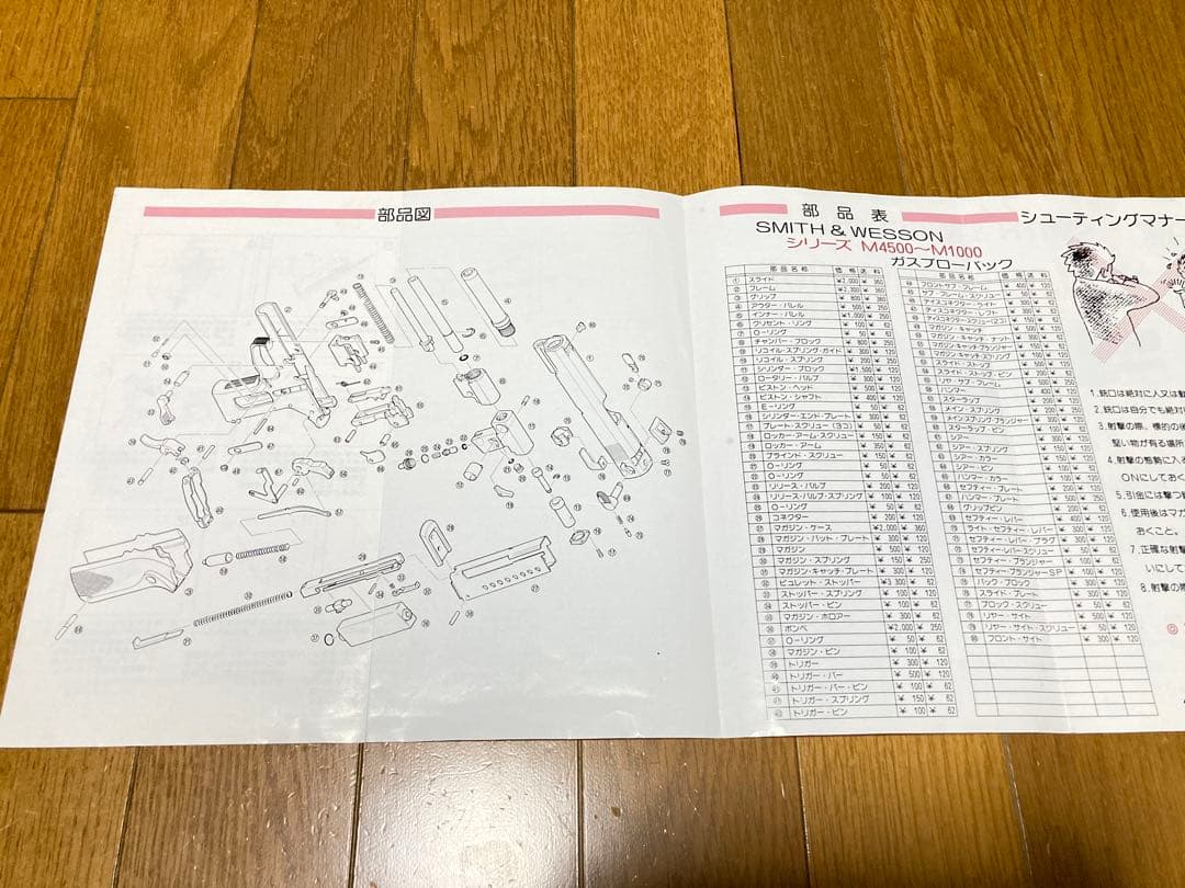 激レア稀少品　タナカ　S&W M4505 ガスブローバック　作動確認済　送料無料