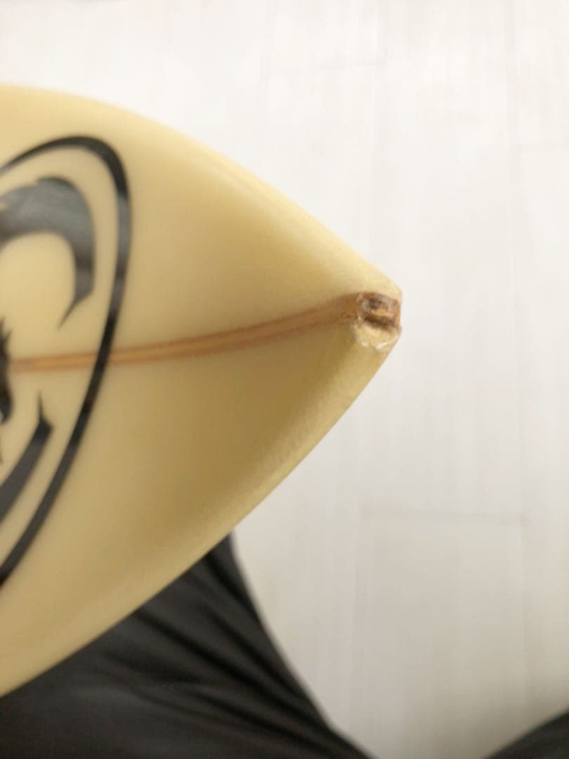 中古　ブラックライトニング　サーフボード　ビギナー向け