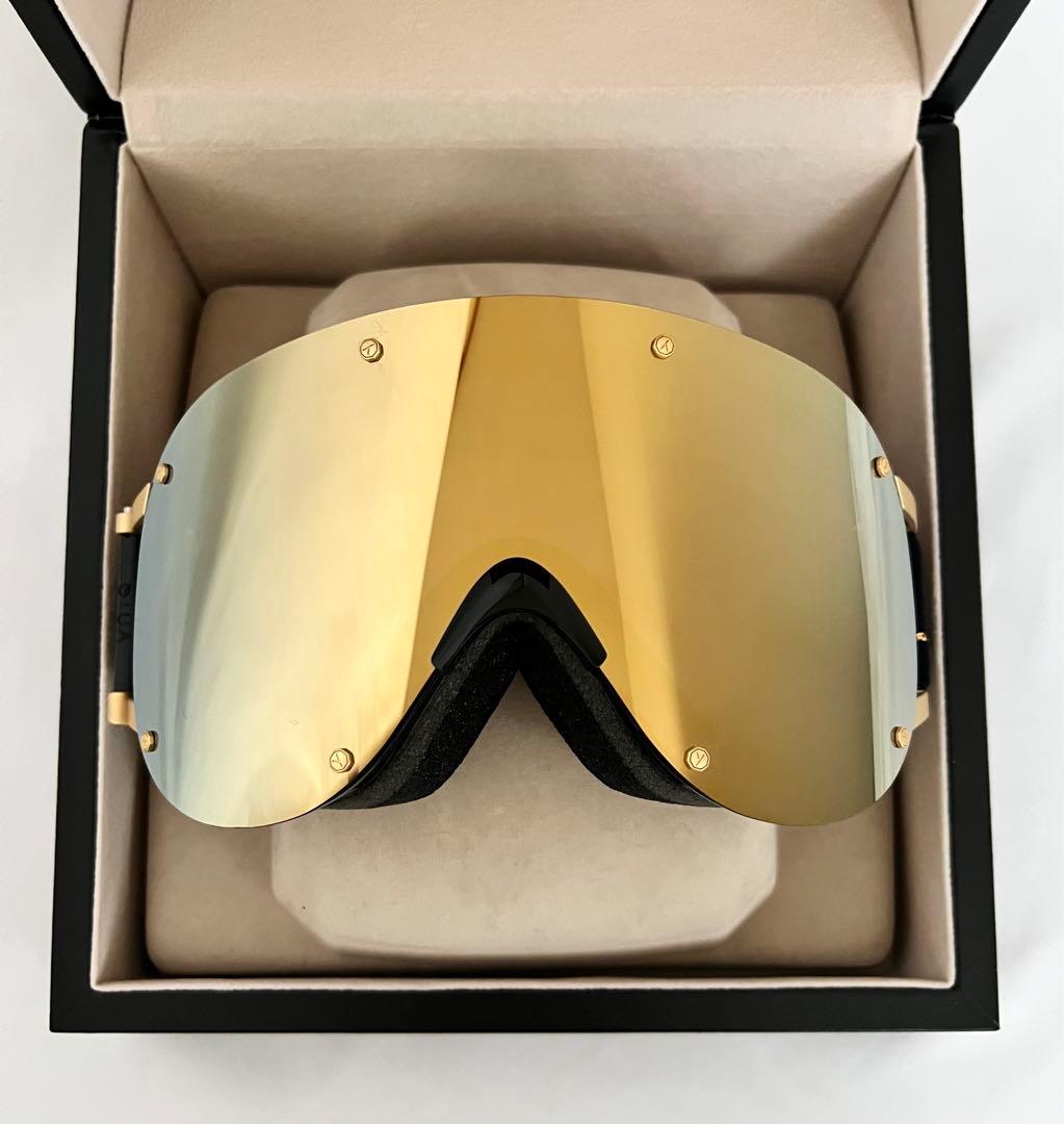 YNIQゴーグル　BLACK ALL GOLD