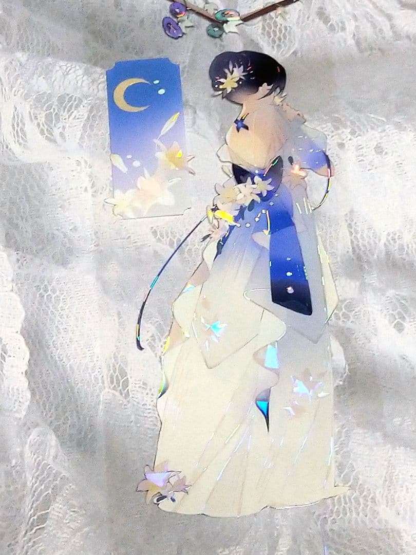 J950＃藤蔓浮岛(琉璃光)MOODTAPE切り売り海外人物マステ女の子