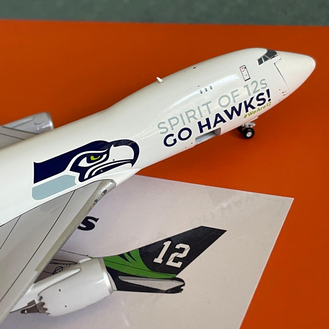 BOEING 747-8F ハウス SEATTLE SEAHAWKS 1:400