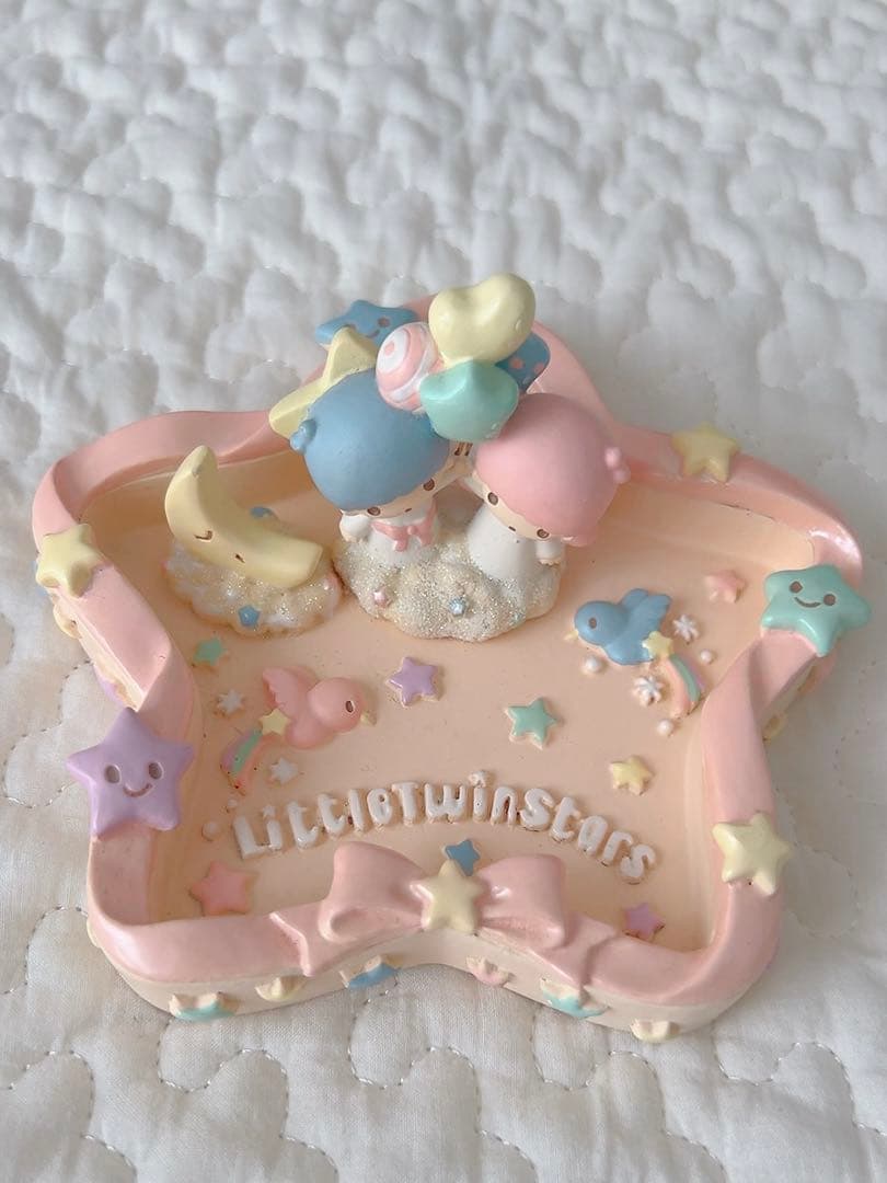 レトロ レア リトルツインスターズ 星型プレート アクセサリーケース