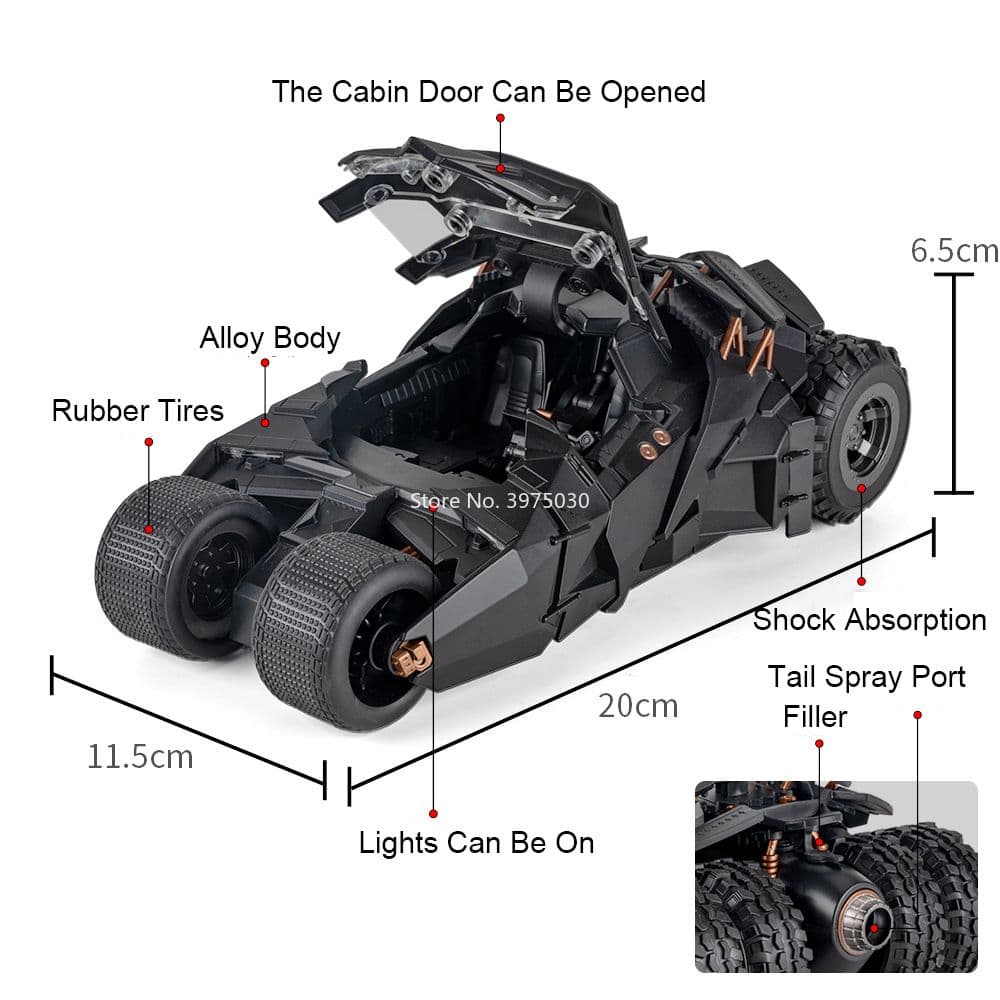 ★未使用 バットモービル 1/18 ダイキャスト ミニカー バットマン レア品