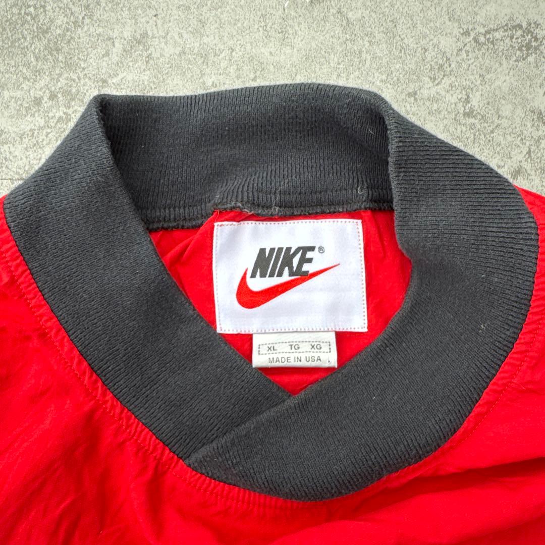 NIKE 90s プルオーバー ナイロン ビックロゴ XLレッド