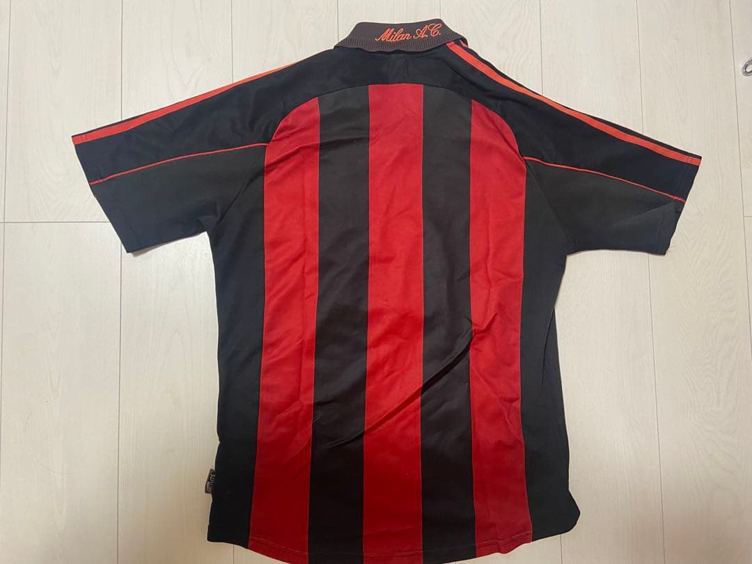 ACミランユニフォーム OPELスポンサー時代 adidas 製 黒赤ストライプ