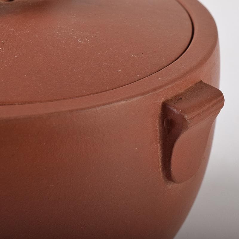 中国　中国宣興銘　紫砂　朱泥　宝瓶　急須　茶壷　V　R8282