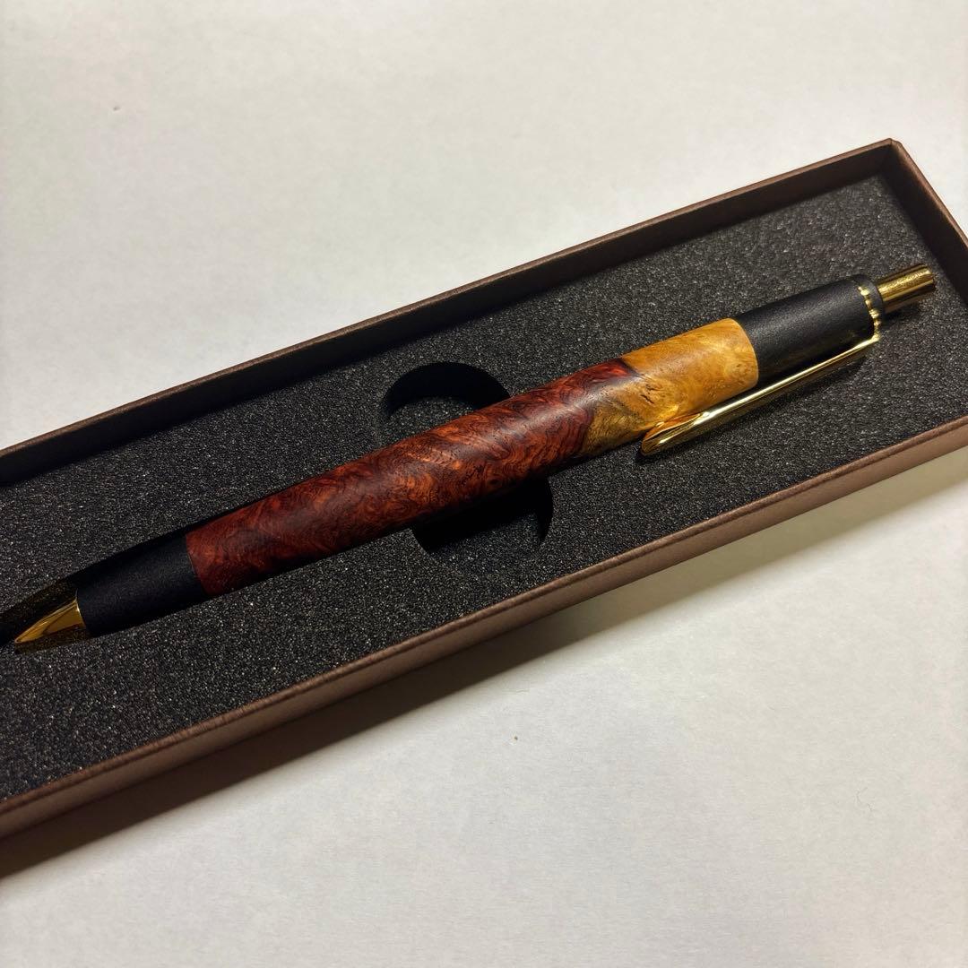 ボナンペン 本花梨瘤源平 真鍮金具 D1リフィルアダプター付き