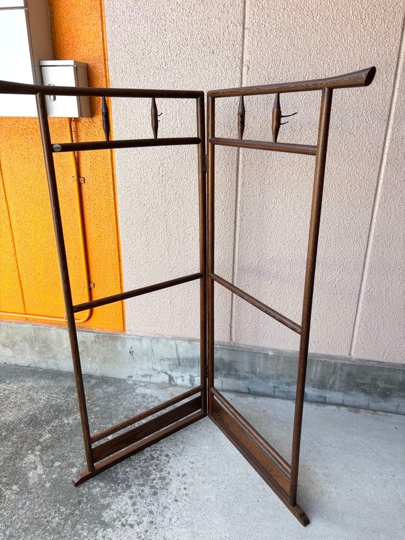 木製 衣桁 いこう 静岡特産高級家具 ヴィンテージ
