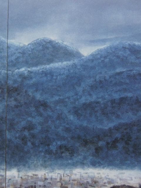 福本達雄、【雪止む（部分）】、希少な額装用画集より、新品額装付