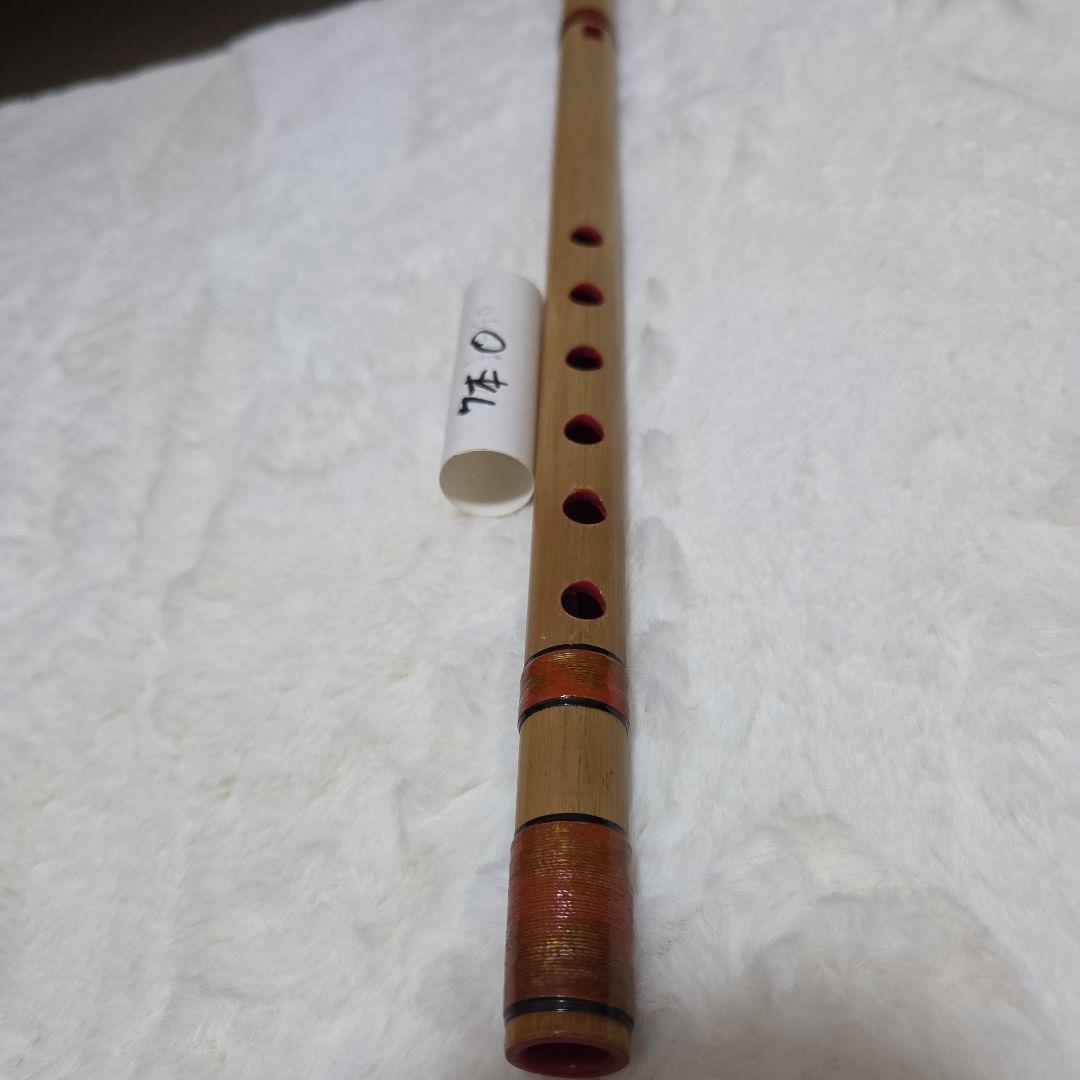 石見神楽を奏でる篠笛　父の手作り　竹製 篠笛 6穴 ナチュラルカラー