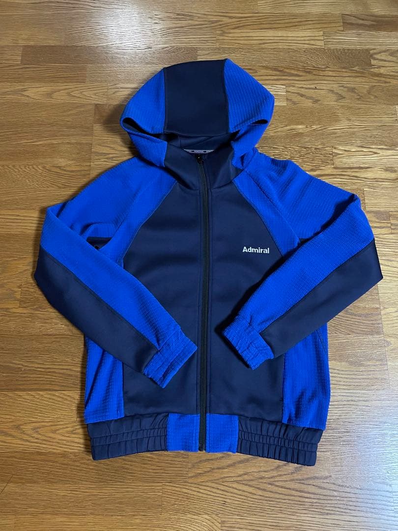admiral テニス パーカー ジャージ S アドミラル ネイビー×ブルー