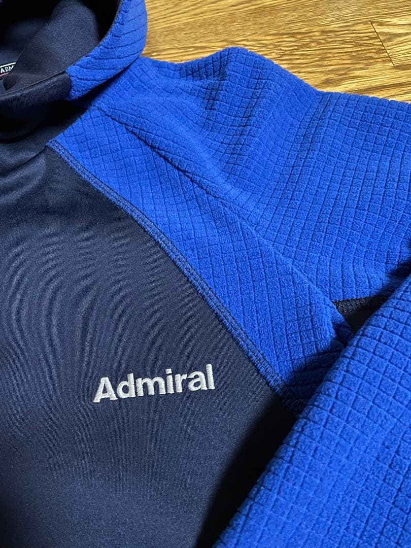 admiral テニス パーカー ジャージ S アドミラル ネイビー×ブルー