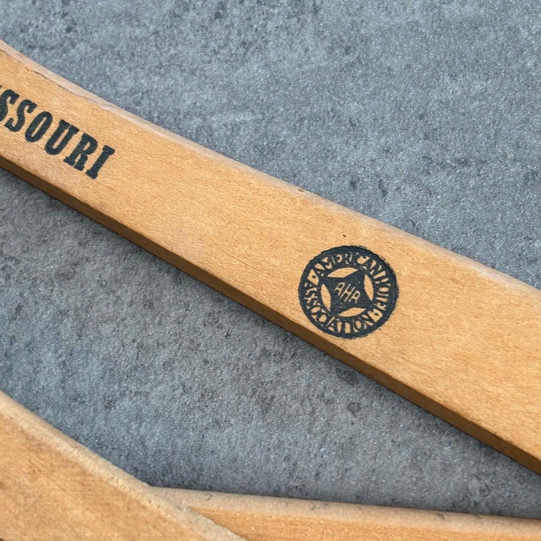 ビンテージ ウッド ハンガー 木製 アメリカ アンティーク