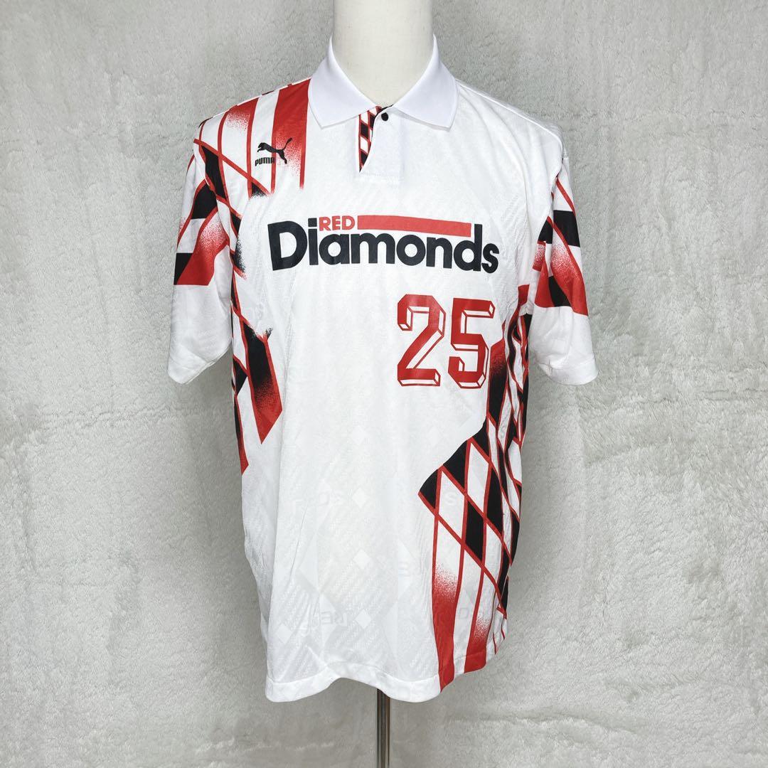 貴重 浦和レッズ 92/94 カップ戦 三菱浦和 アウェイユニフォーム XO