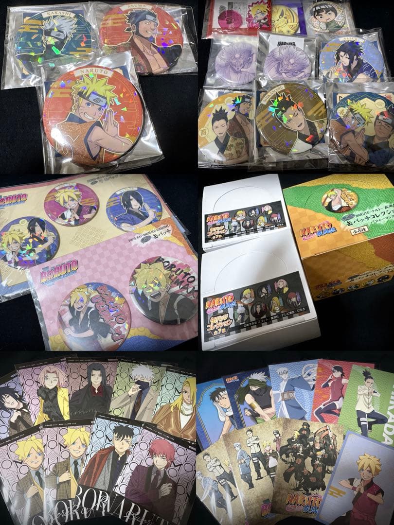 NARUTO ナルト 缶バッジ・ポストカードセット