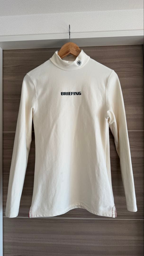 BRIEFING 長袖ハイネックシャツ ホワイト