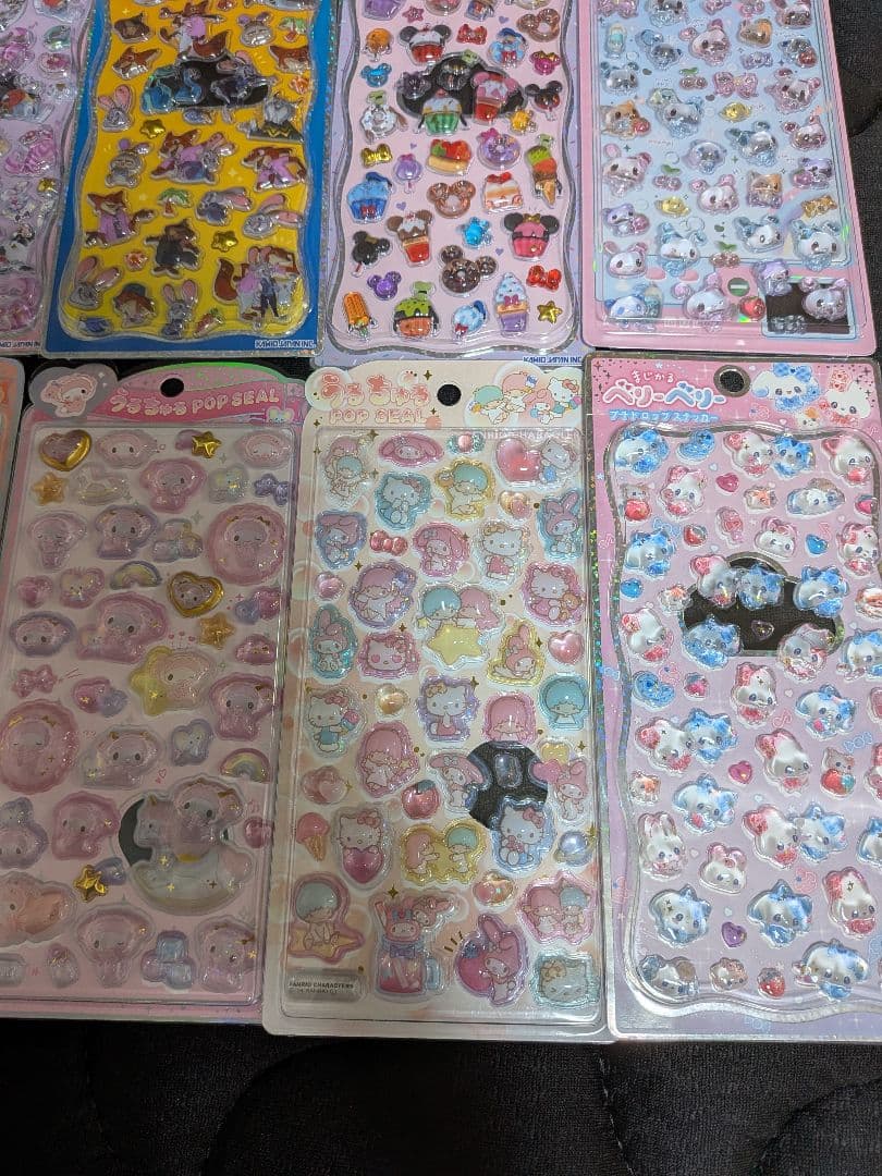 ✾24時間以内発送✾うるちゅるシール、プチドロップシール他シール計58枚
