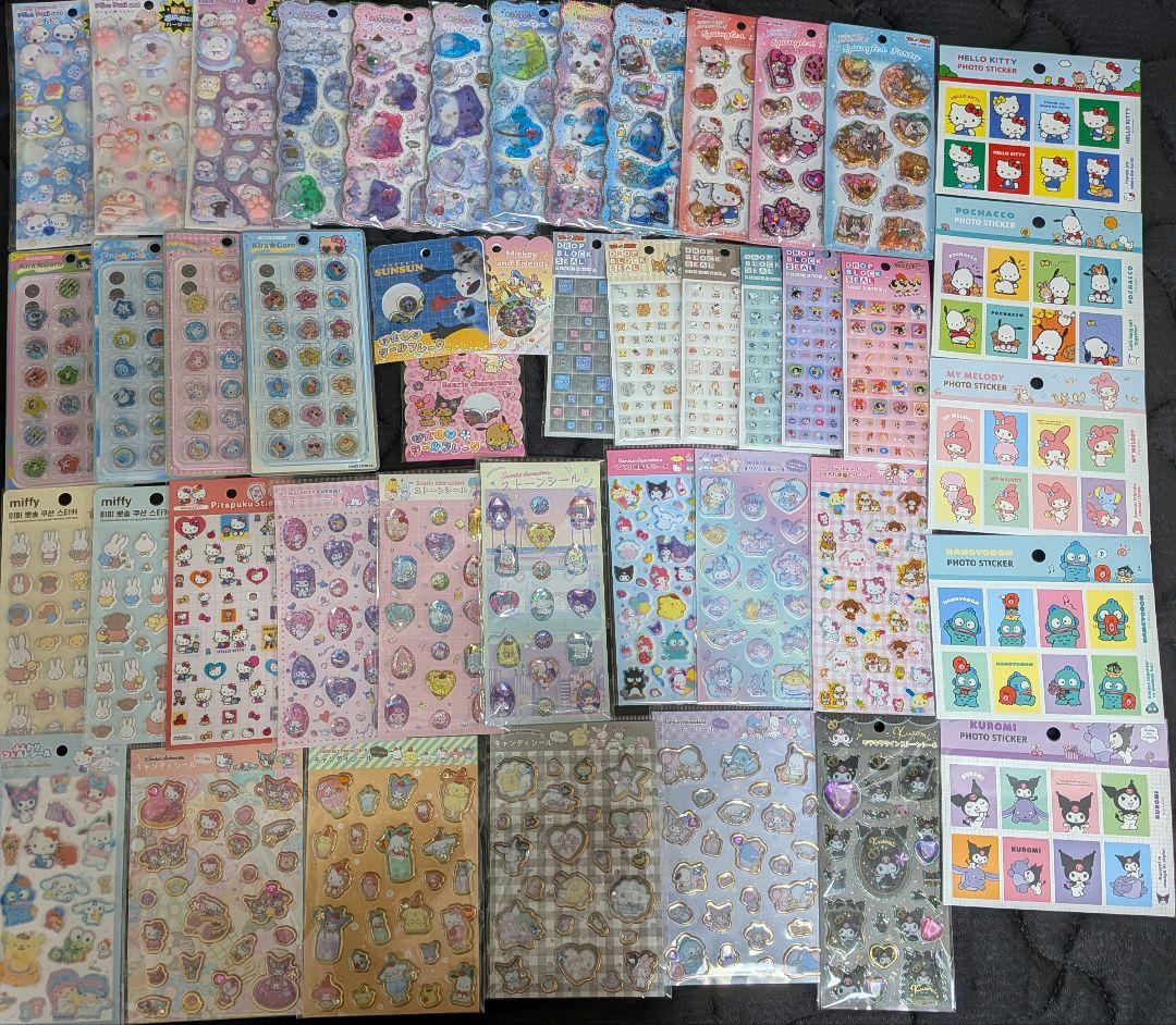 ✾24時間以内発送✾うるちゅるシール、プチドロップシール他シール計58枚