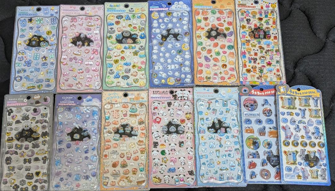 ✾24時間以内発送✾うるちゅるシール、プチドロップシール他シール計58枚