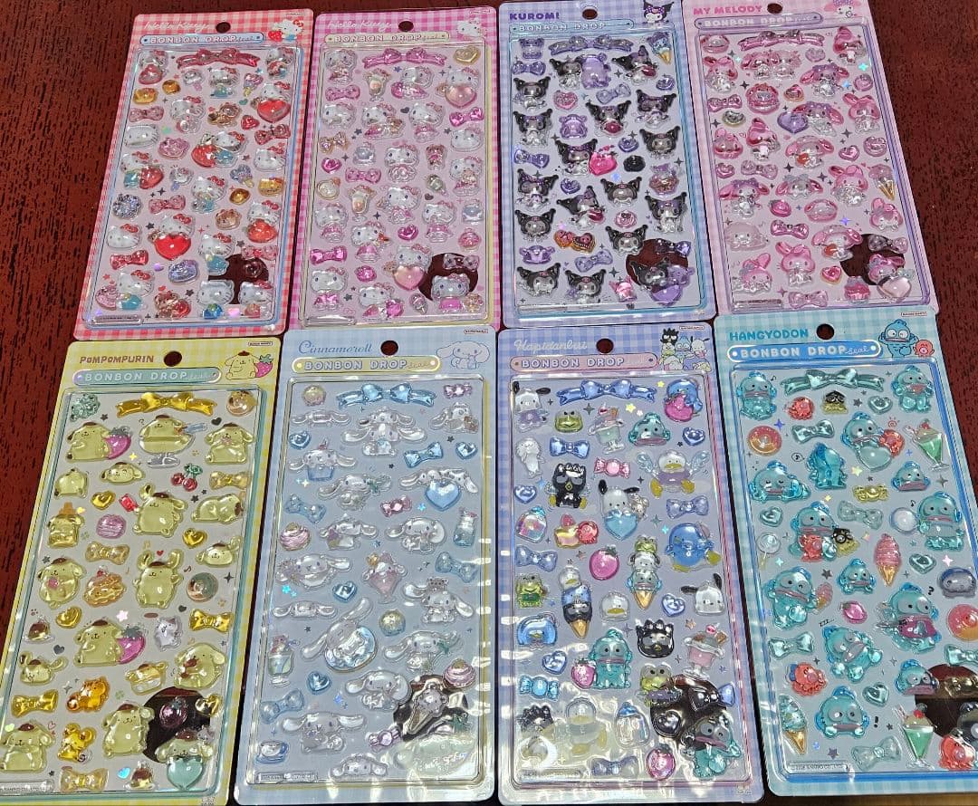 サンリオ ボンボンドロップシール 8種類コンプリートセット