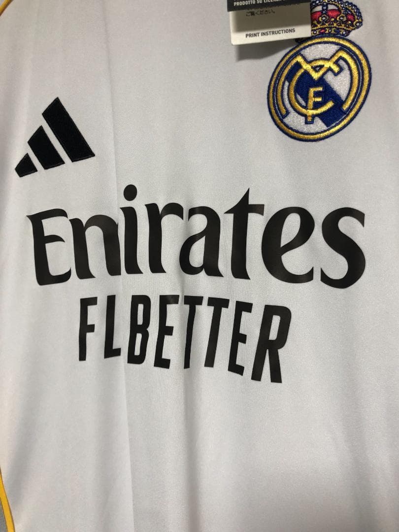 未使用 タグ付き レアル・マドリード 25-26 ホーム ユニフォーム S