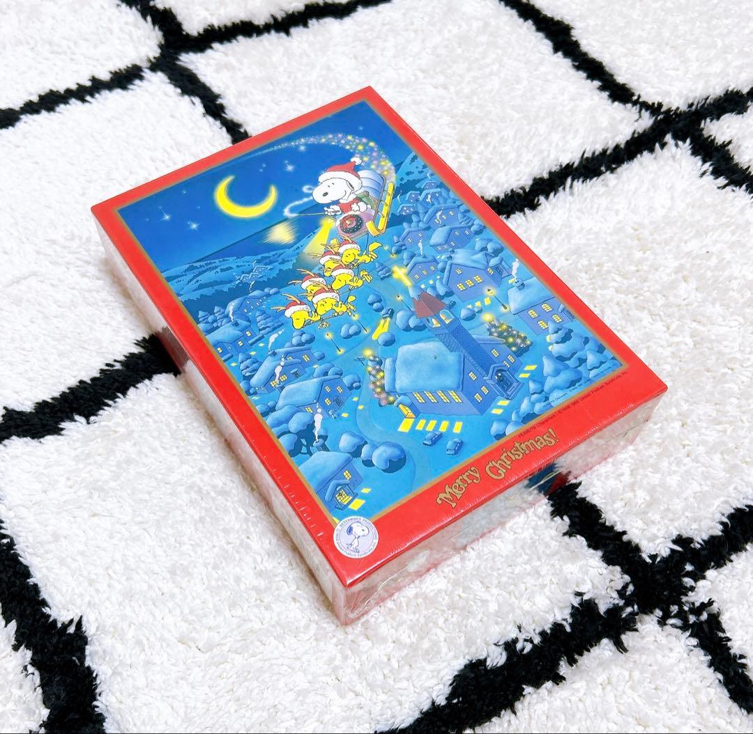 スヌーピー　アポロ社　クリスマス　サイレントナイト　パズル　ジグソーパズル　廃盤
