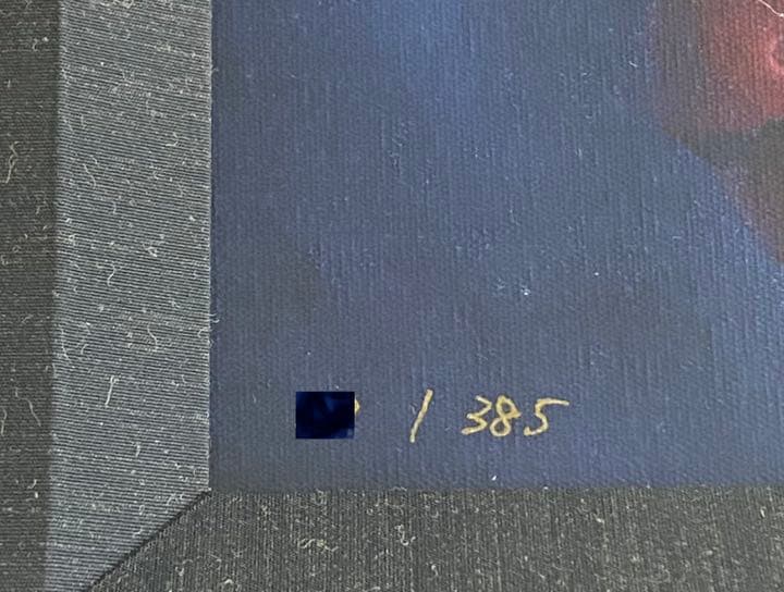 235. 丹野忍　ジクレー版画　『寒　蛾』　保証書付