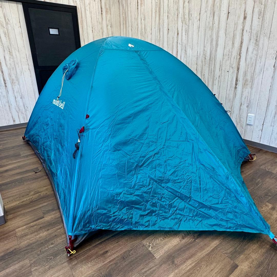 mont-bell モンベル　ステラリッジ3テント　ブルー　グランドシート付き