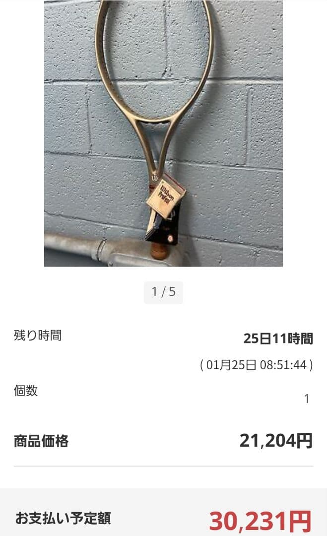 【新品！激レア】Wilson PROFILE 95 テニスラケット