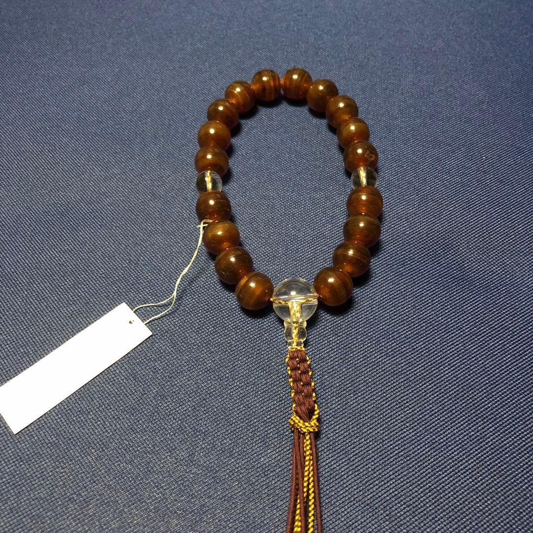 べっ甲　水晶　念珠