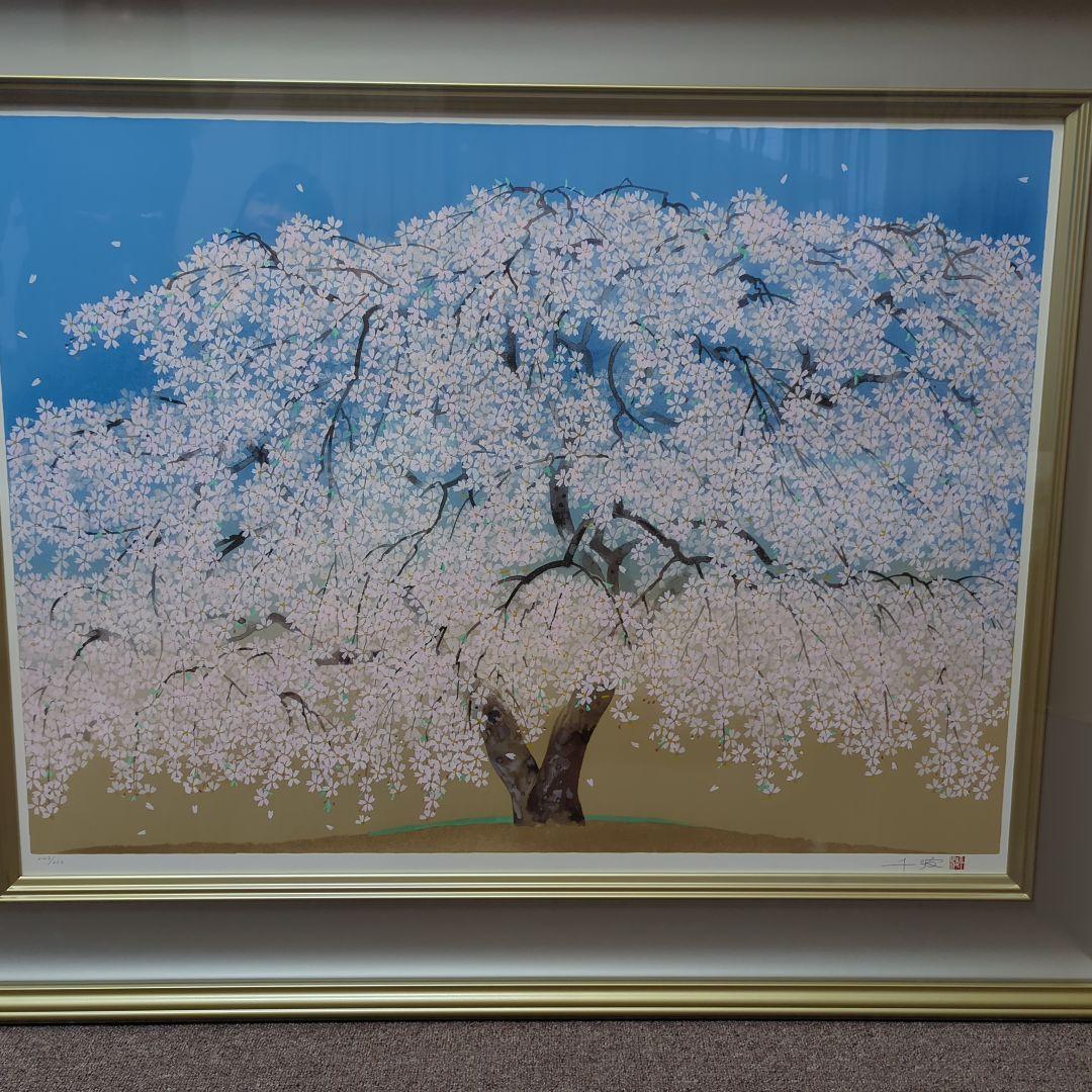 中島千波「高台寺の枝垂桜」