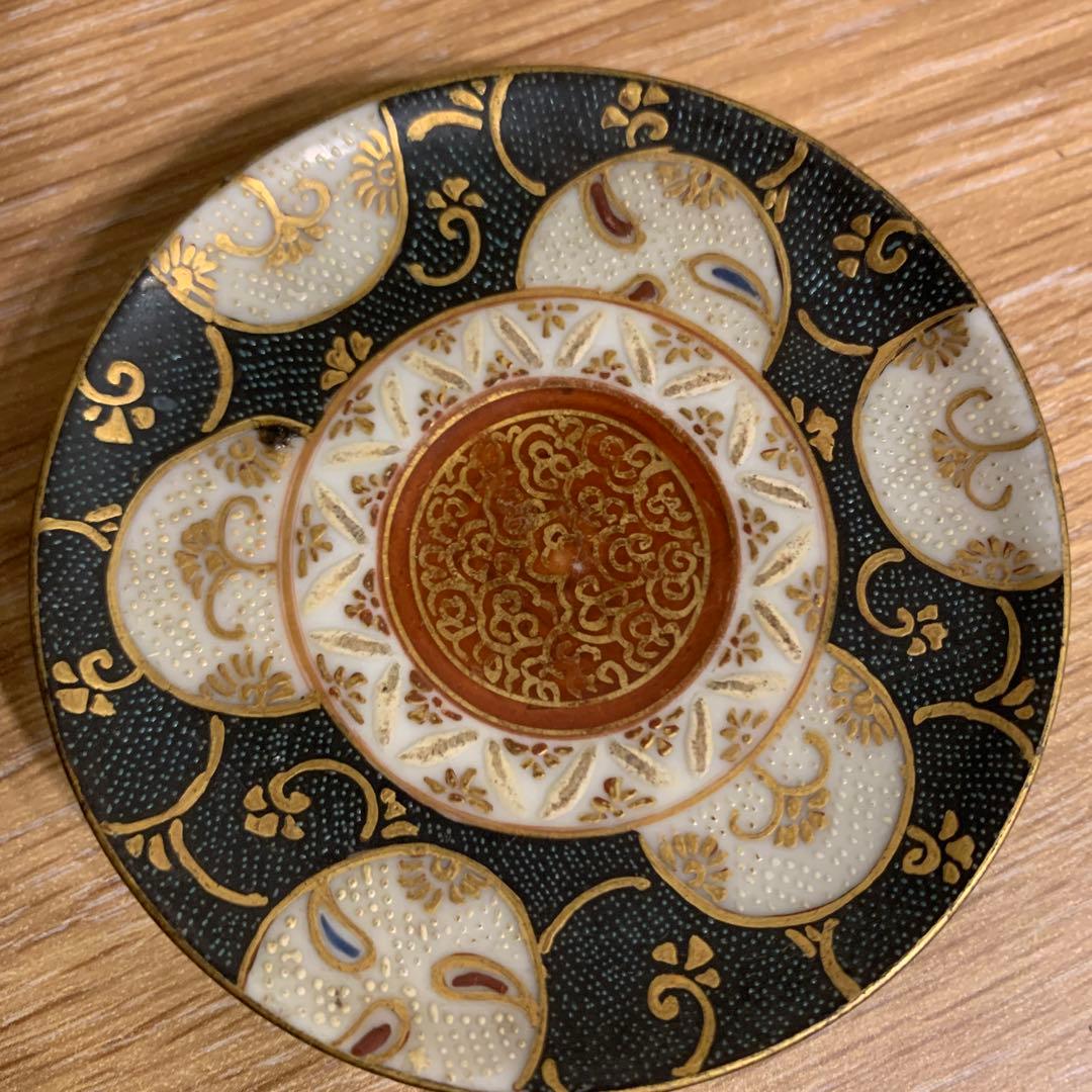 青九谷　酒器　アンティーク